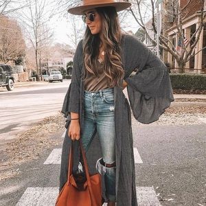 XIX Palms Manhattan Polka Dot Kimono